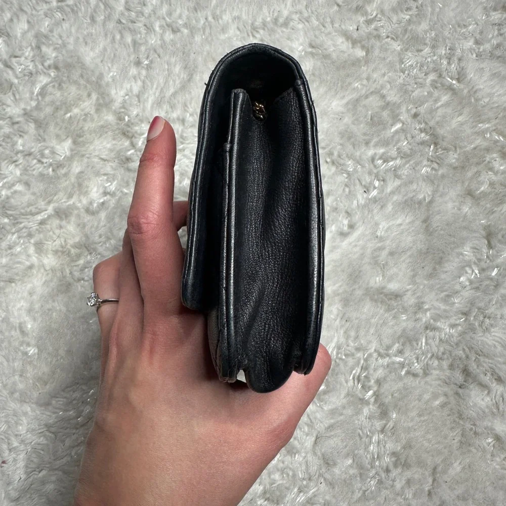 Chanel Black Quilted Classic Lambskin Wallet on a Chain Leather Bag - Picture 10 of 15